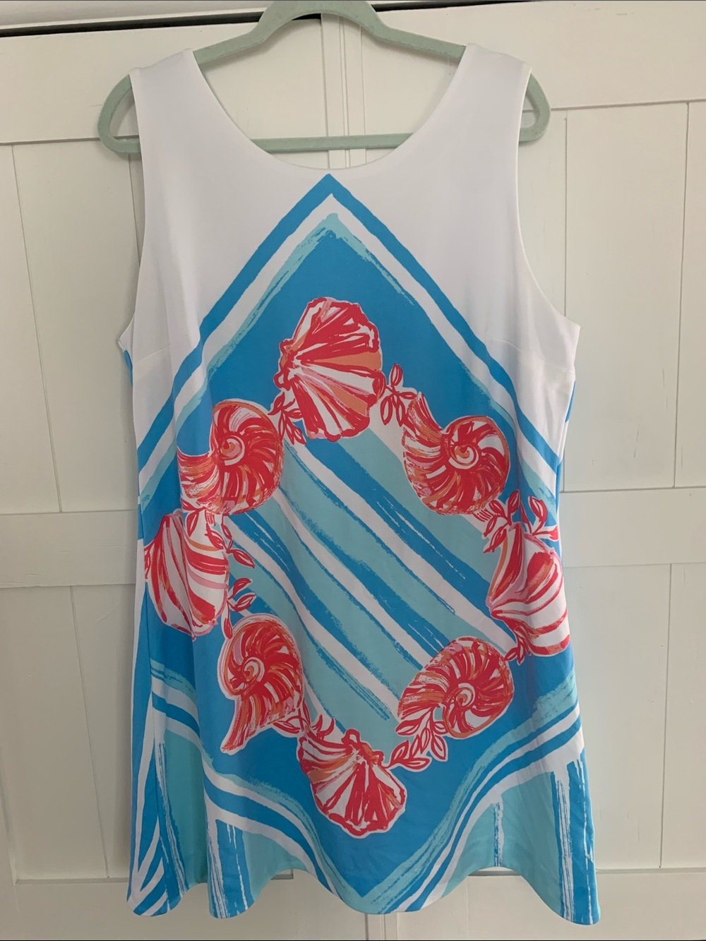 Lilly Pulitzer Shell Print Retro Style Dress Size XL